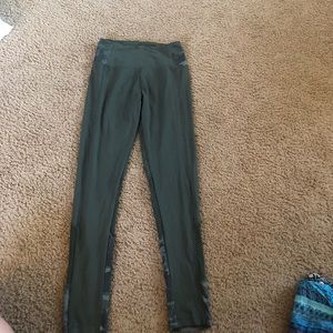 Army green camo workout leggings